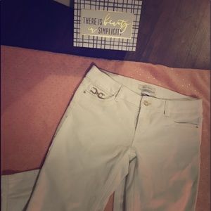 White skinny fitting jeans!!